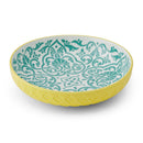 Yellow & Blue Geometric Bowl 21 cm