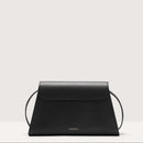 Grained Leather Handbag - Black