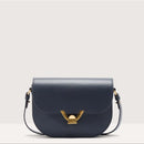 Grained Leather Handbag - Midnight Blue