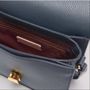 Grained Leather Handbag - Midnight Blue