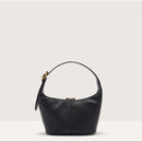 Grained Leather Handbag - Black