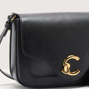 Calf Smooth Leather Handbag - Black