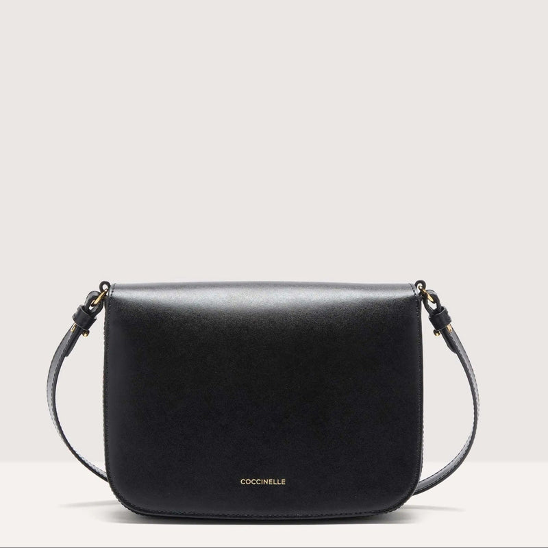 Calf Smooth Leather Handbag - Black