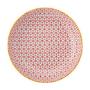 Blue Geometric Stoneware Bowl