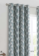 Cathedral Readymade Eyelet Curtains - Sky