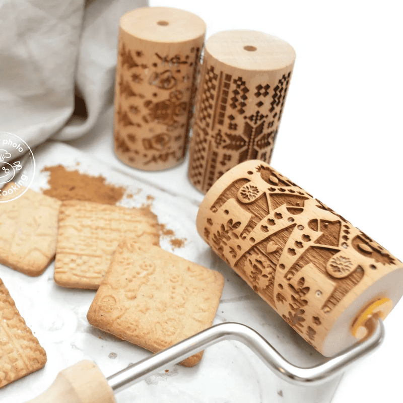 3 Interchangeable Mini Wooden Rollers