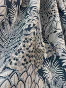 Eden Readymade Eyelet Curtains - Navy