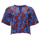Effy V-Neck Top - Blue