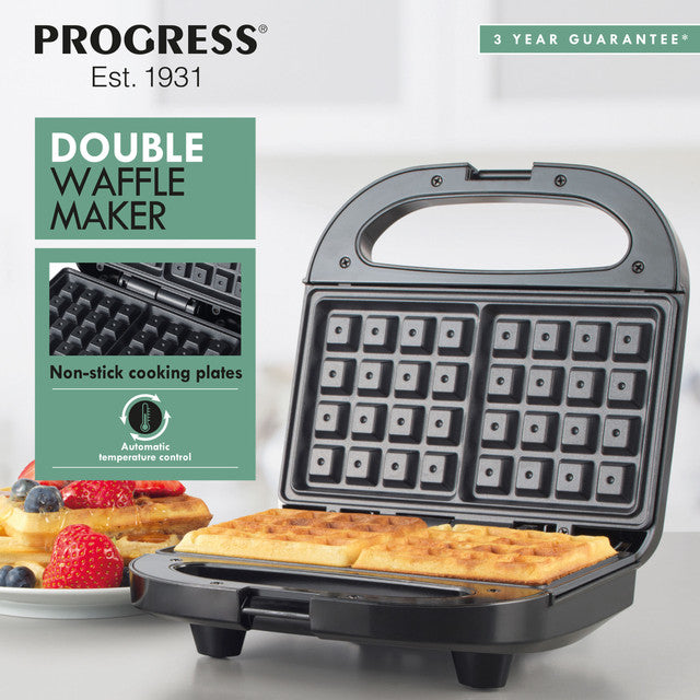 Progress 2-Slice Waffle Maker