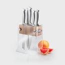 Berkeley Five Piece Stainless Steel Kitchen Knife Block Set