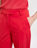At The Riviera Crop Trouser - Digital Red