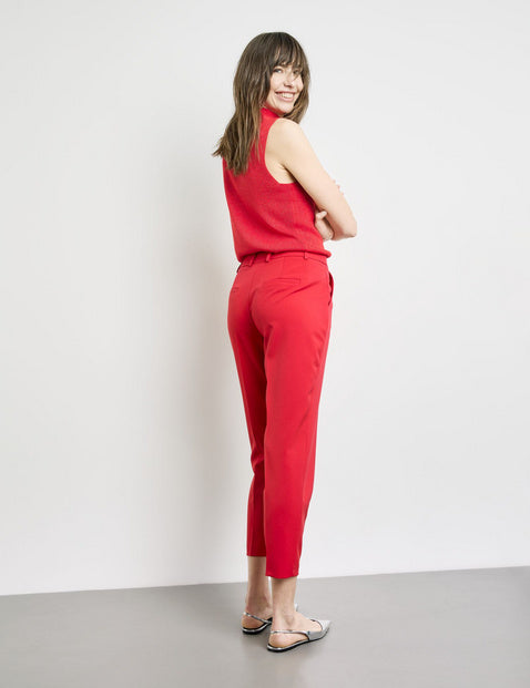 At The Riviera Crop Trouser - Digital Red