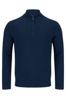 Ellis 1/4 Zip Jumper - Indigo