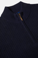 Ellis 1/4 Zip Jumper - Navy