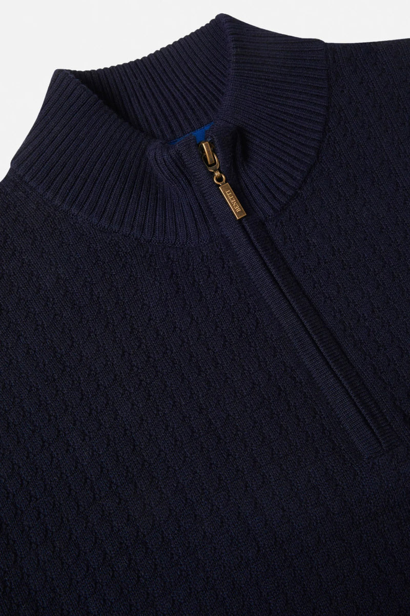 Ellis 1/4 Zip Jumper - Navy