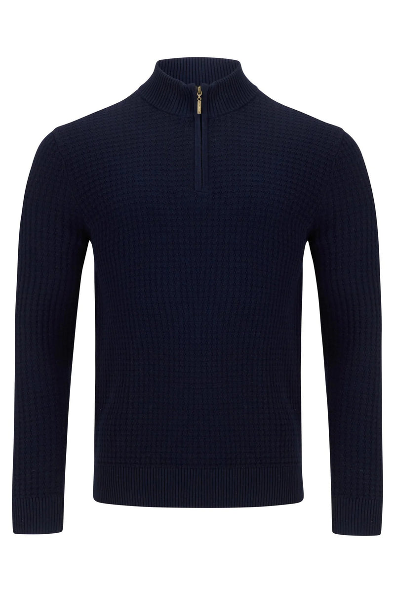 Ellis 1/4 Zip Jumper - Navy
