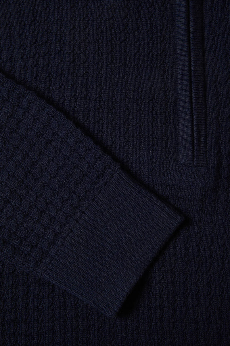 Ellis 1/4 Zip Jumper - Navy
