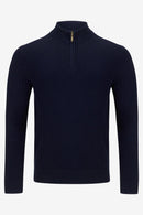 Ellis 1/4 Zip Jumper - Navy