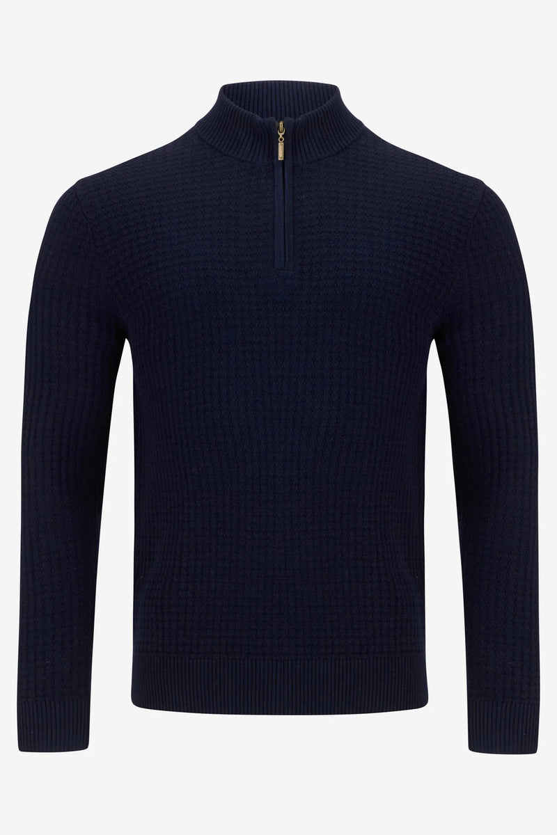 Ellis 1/4 Zip Jumper - Navy