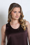 Emma Scoop Neck Top - Aubergine