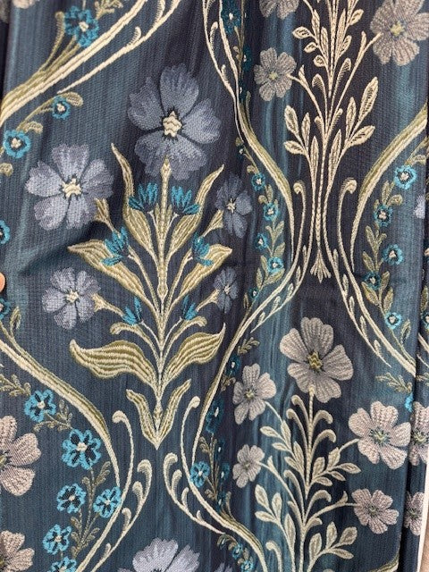 Estelle Readymade Eyelet Curtains - Navy