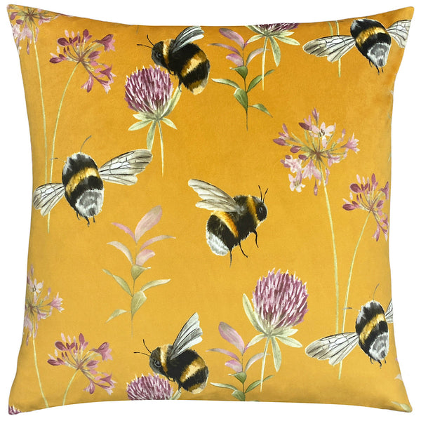 Country Bee Garden Floral Cushion