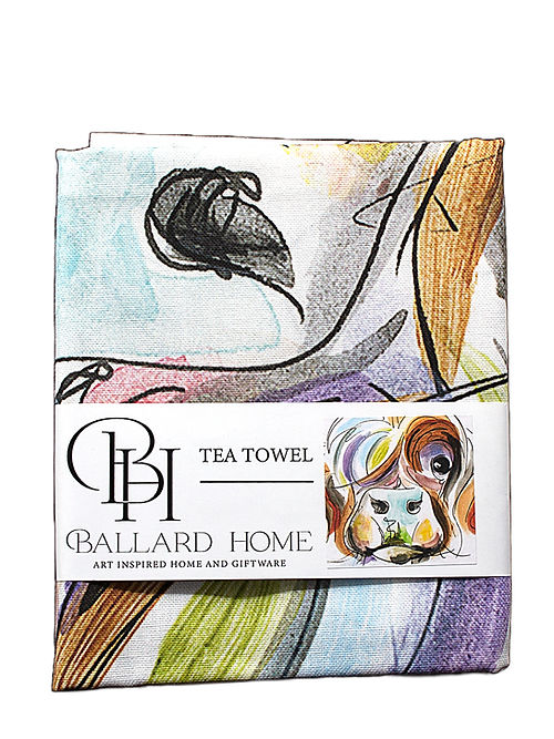 Ballard Home Highland Cow - Tea Towel