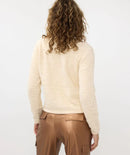 Tape Yarn Cardigan - Beige