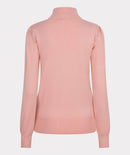 Shoulder Detail Turtle Neck - Blush