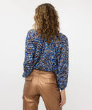 V Neck Print Blouse - Print