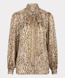 Dimension Print Bow Blouse - Print