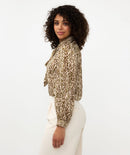 Dimension Print Bow Blouse - Print