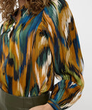 Universe Lightening Print Blouse - Print
