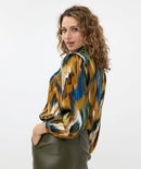 Universe Lightening Print Blouse - Print