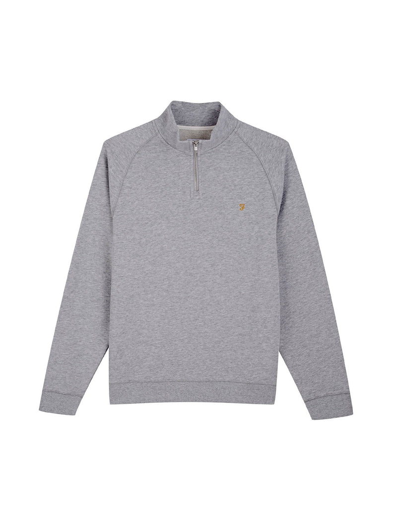 Jim 1/4 Zip Jumper - Light Grey