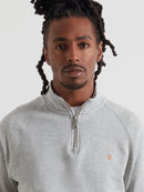 Jim 1/4 Zip Jumper - Light Grey