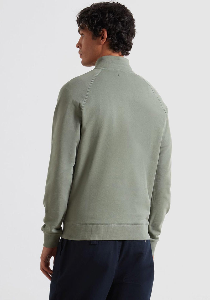 Jim 1/4 Zip Jumper - Tarragon Green