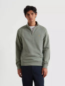 Jim 1/4 Zip Jumper - Tarragon Green