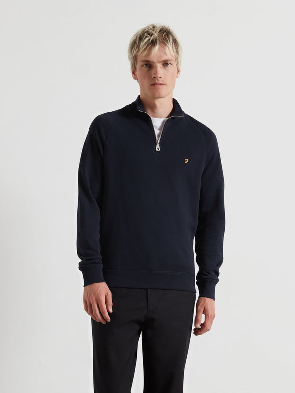 Jim 1/4 Zip Jumper - True Navy