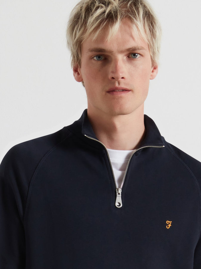 Jim 1/4 Zip Jumper - True Navy