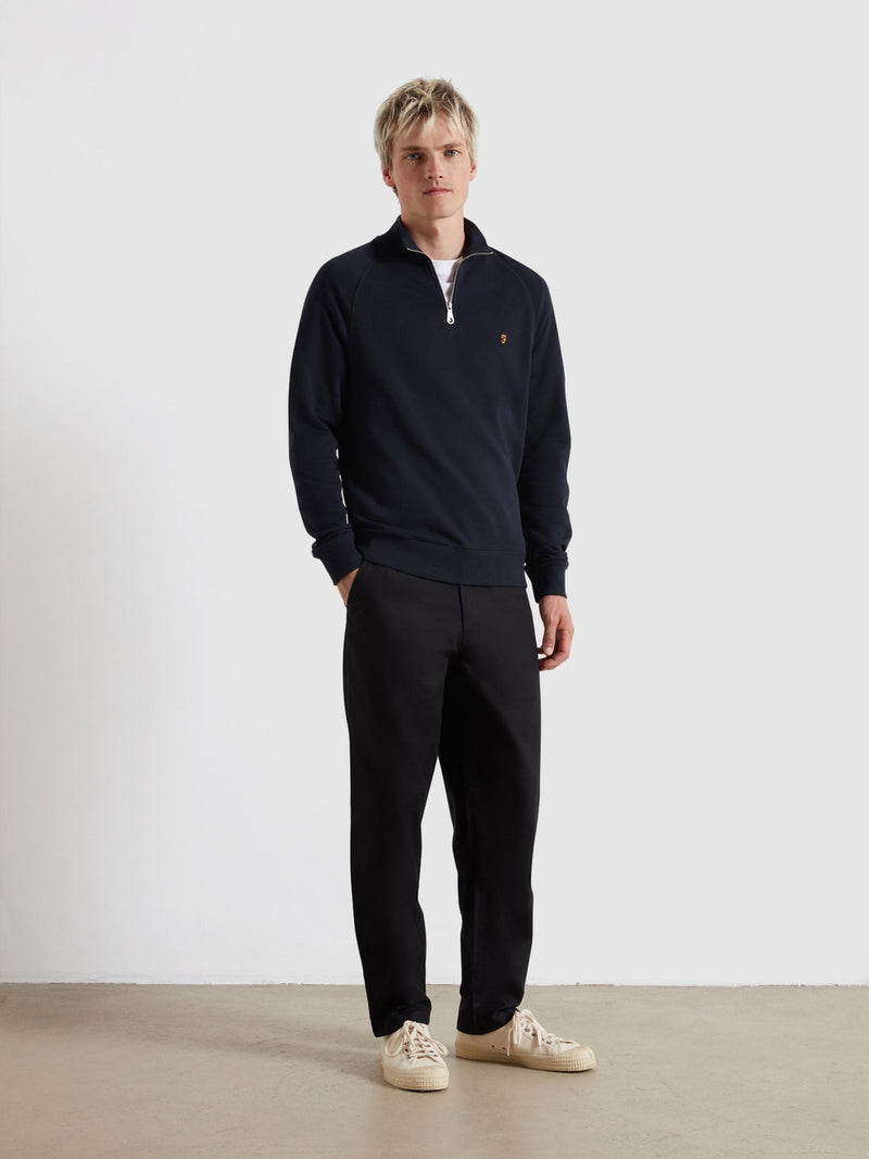 Jim 1/4 Zip Jumper - True Navy