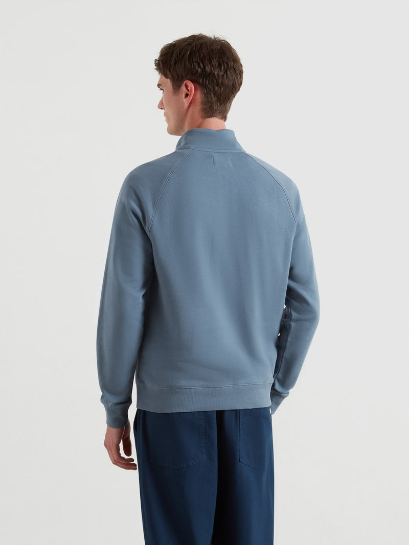 Jim 1/4 Zip Jumper - Chalk Blue