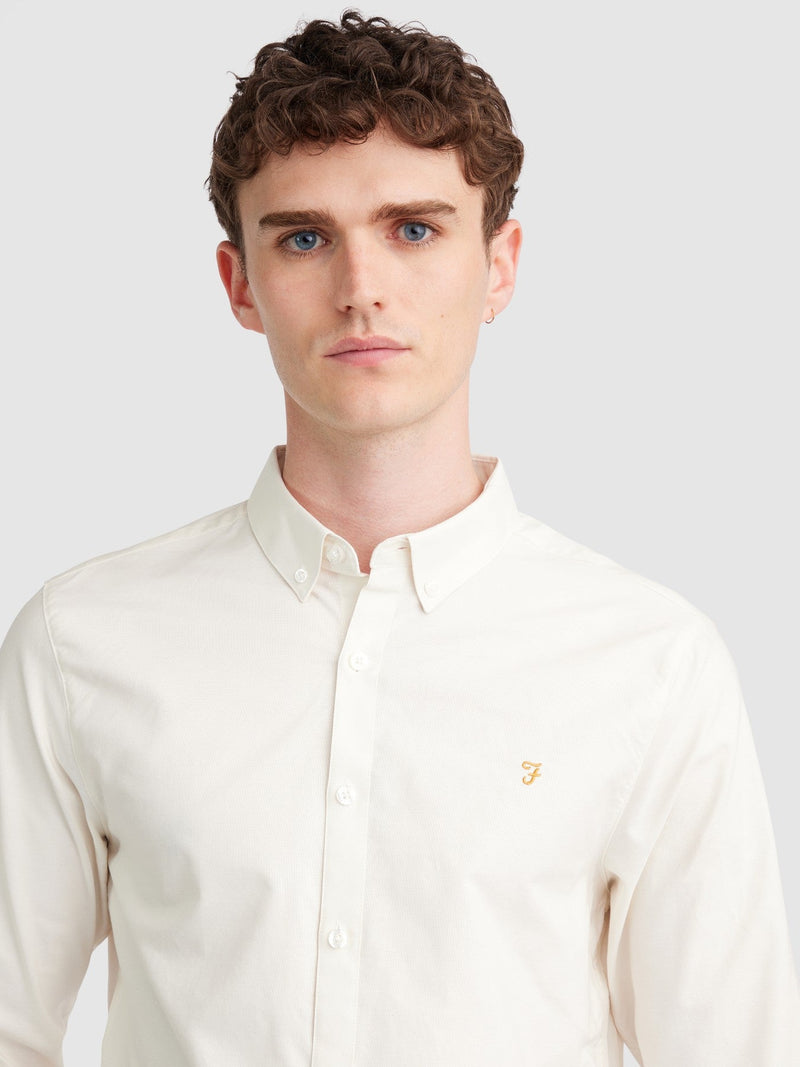Brewer Buttondown Shirt - Ecru
