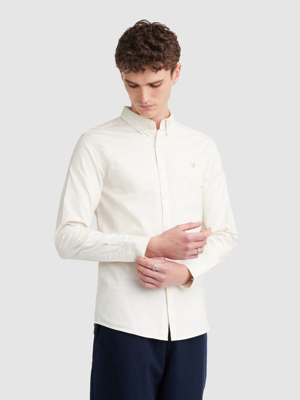 Brewer Buttondown Shirt - Ecru