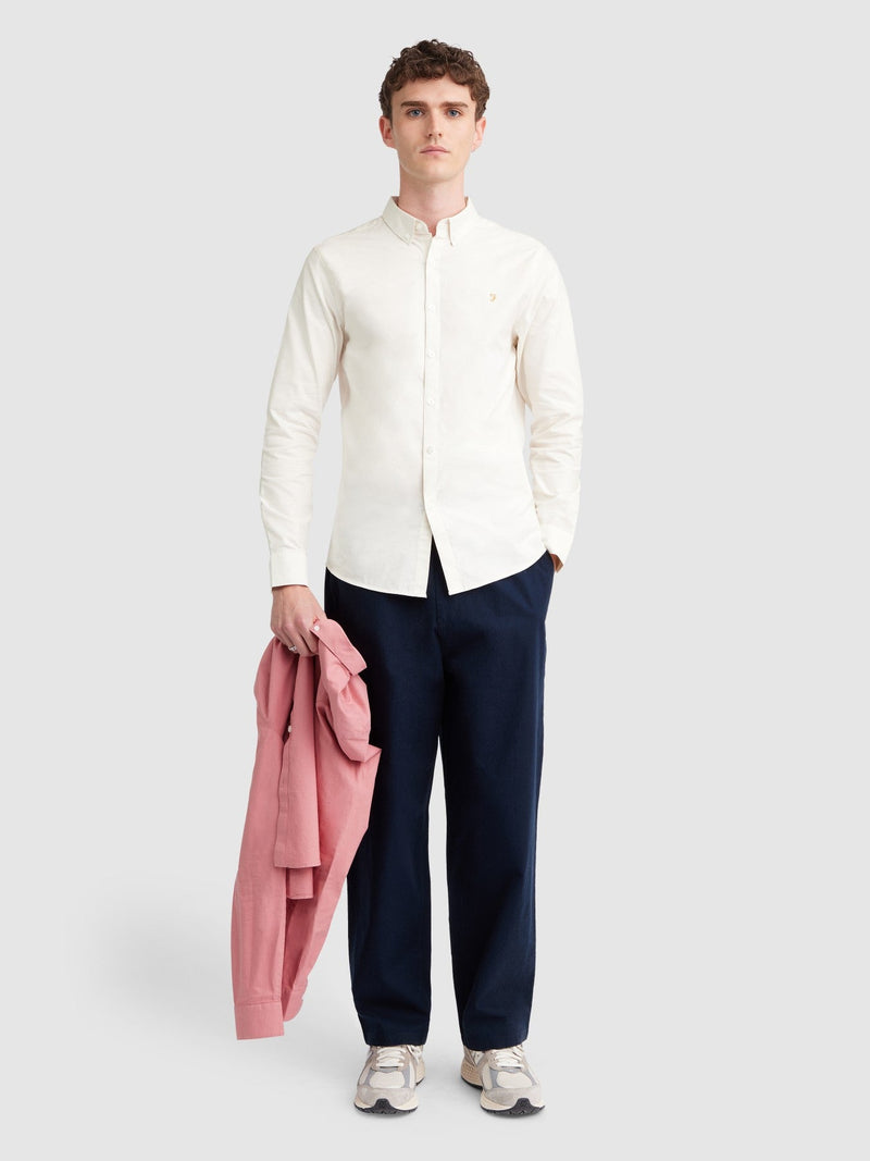 Brewer Buttondown Shirt - Ecru