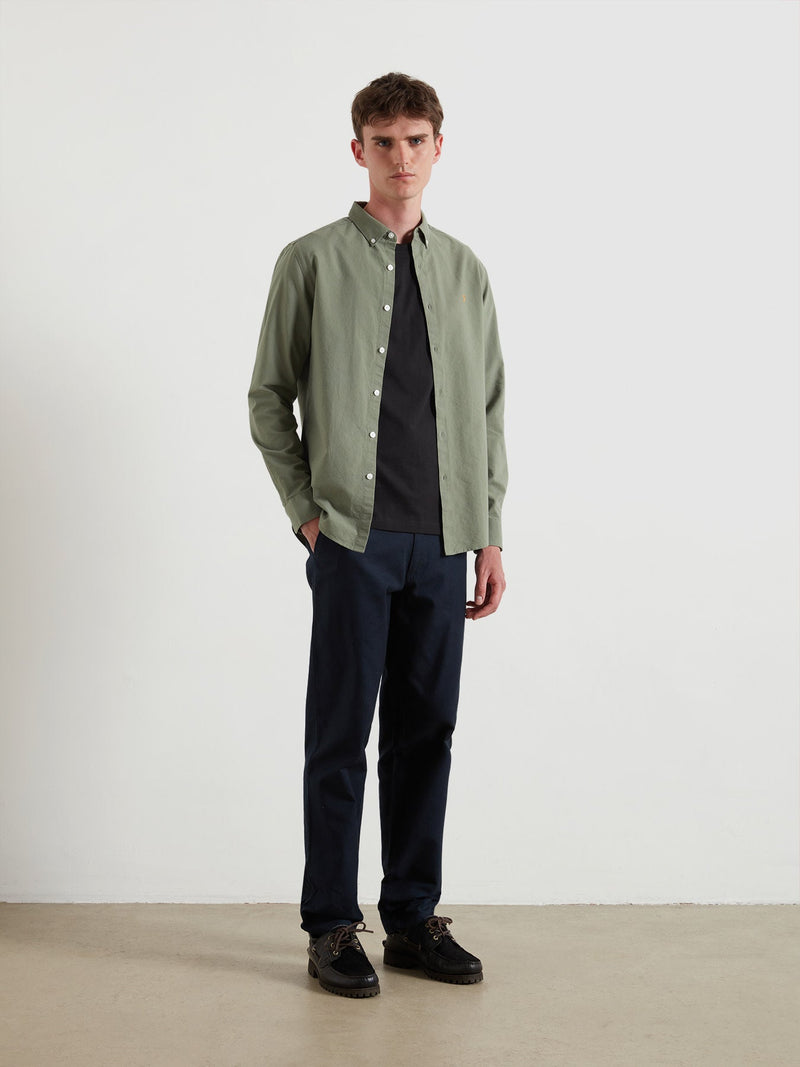 Brewer Buttondown Shirt - Tarragon Green