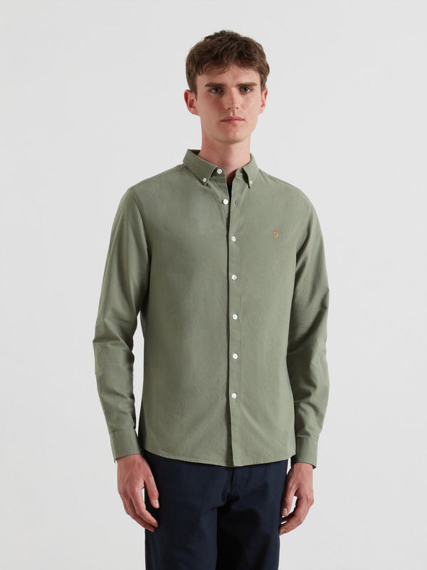 Brewer Buttondown Shirt - Tarragon Green