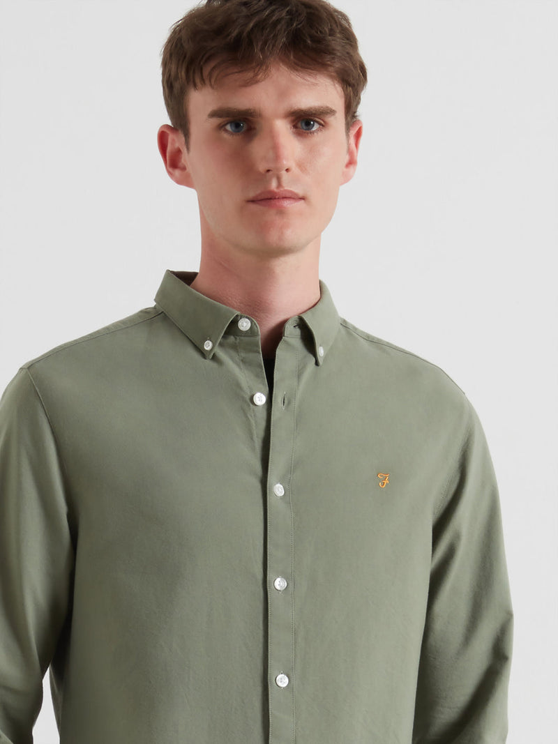 Brewer Buttondown Shirt - Tarragon Green