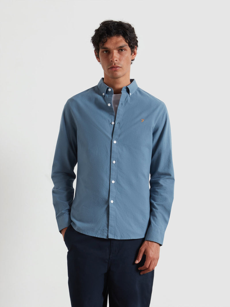 Brewer Buttondown Shirt - Chalk Blue