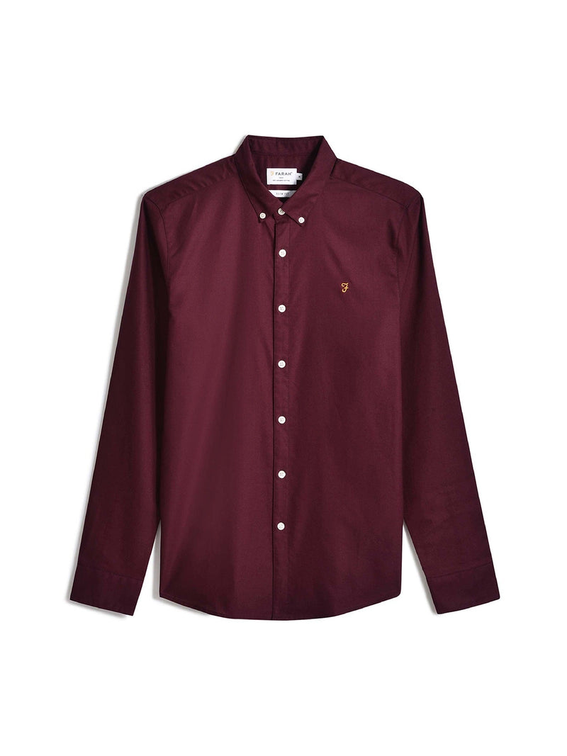 Brewer Buttondown Shirt - Bordeaux